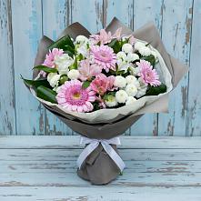 Букет цветов из:  Герберы, Альстромерии и Хризантемы в Муром
