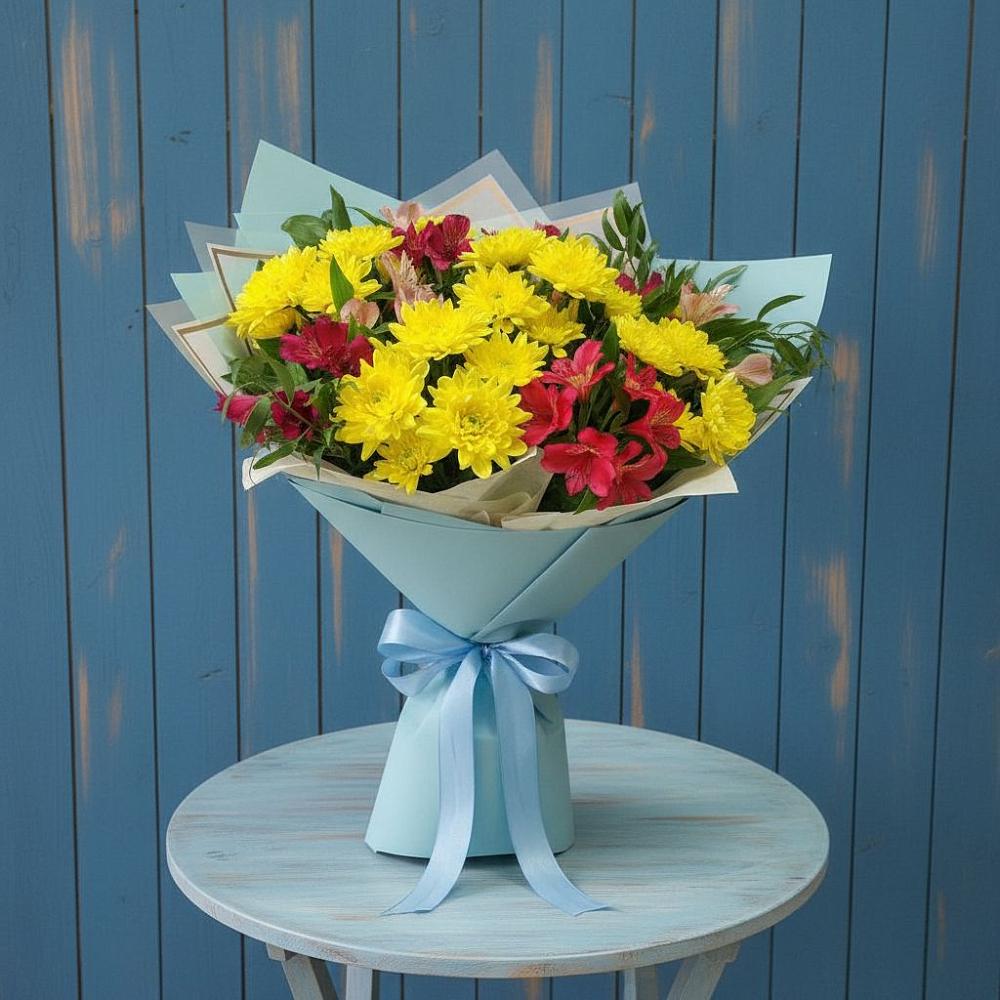 Букет цветов из: Альстромерии и Хризантемы в Муром