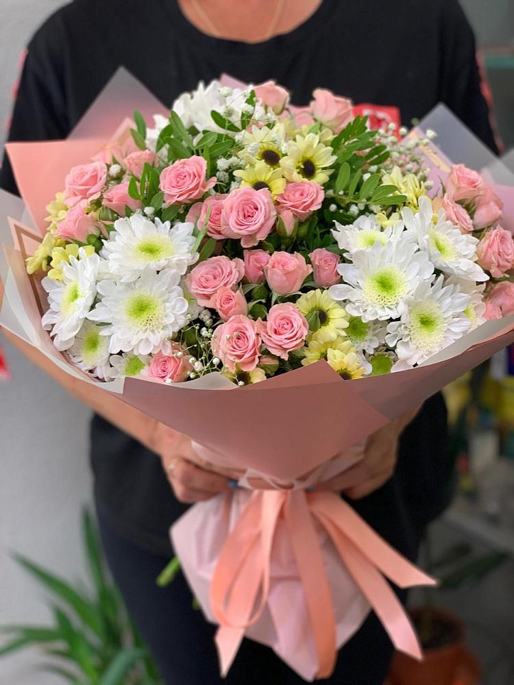 Букет цветов из: Розы и Хризантемы в Муром