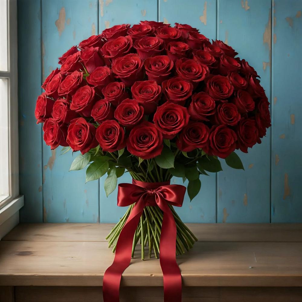 Букет Красные розы Блэк Меджик в Муром