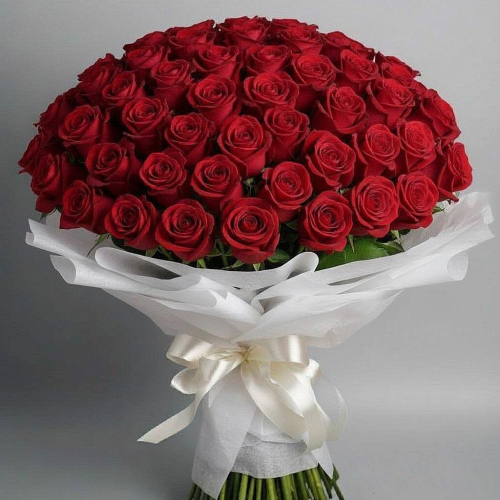 Букет 101 Красная роза Блэк Мэджик в Муром