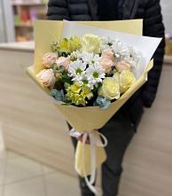 Букет цветов из:  Альстромерии, Розы и Хризантемы в Муром