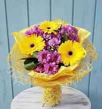 Букет цветов из:  Хризантемы и Герберы в Муром