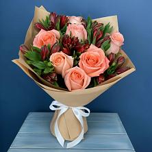 Букет цветов из:  Розы и Альстромерии в Муром