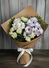 Букет цветов из:  Хризантемы и Розы в Муром