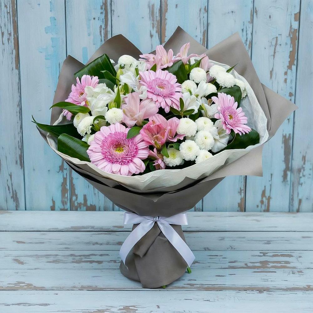 Букет цветов из: Герберы, Альстромерии и Хризантемы в Муром