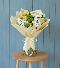 Букет цветов из:  Хризантемы и Розы в Муром