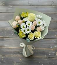 Букет цветов из:  Альстромерии, Розы и Хризантемы в Муром