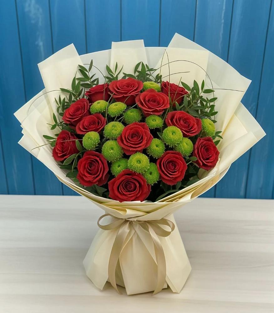 Букет цветов из: Розы и Хризантемы в Муром