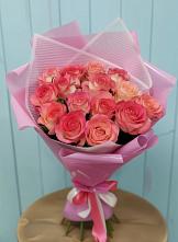 Букет 15 Розовых роз Равель в Муром