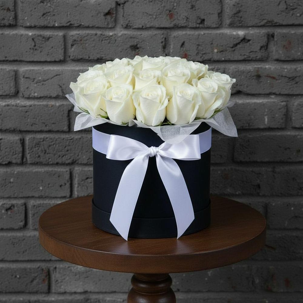 Цветочная композиция из Розы в шляпной коробке в Муром