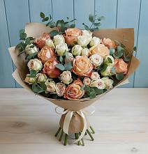 Букет цветов из:  Альстромерии и Розы #REPLACE_PRED# Муром