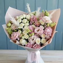 Букет цветов из:  Альстромерии и Розы в Муром